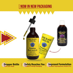 Buie Black Seed Oil label detail: organic formula with thymoquinone-rich profile.