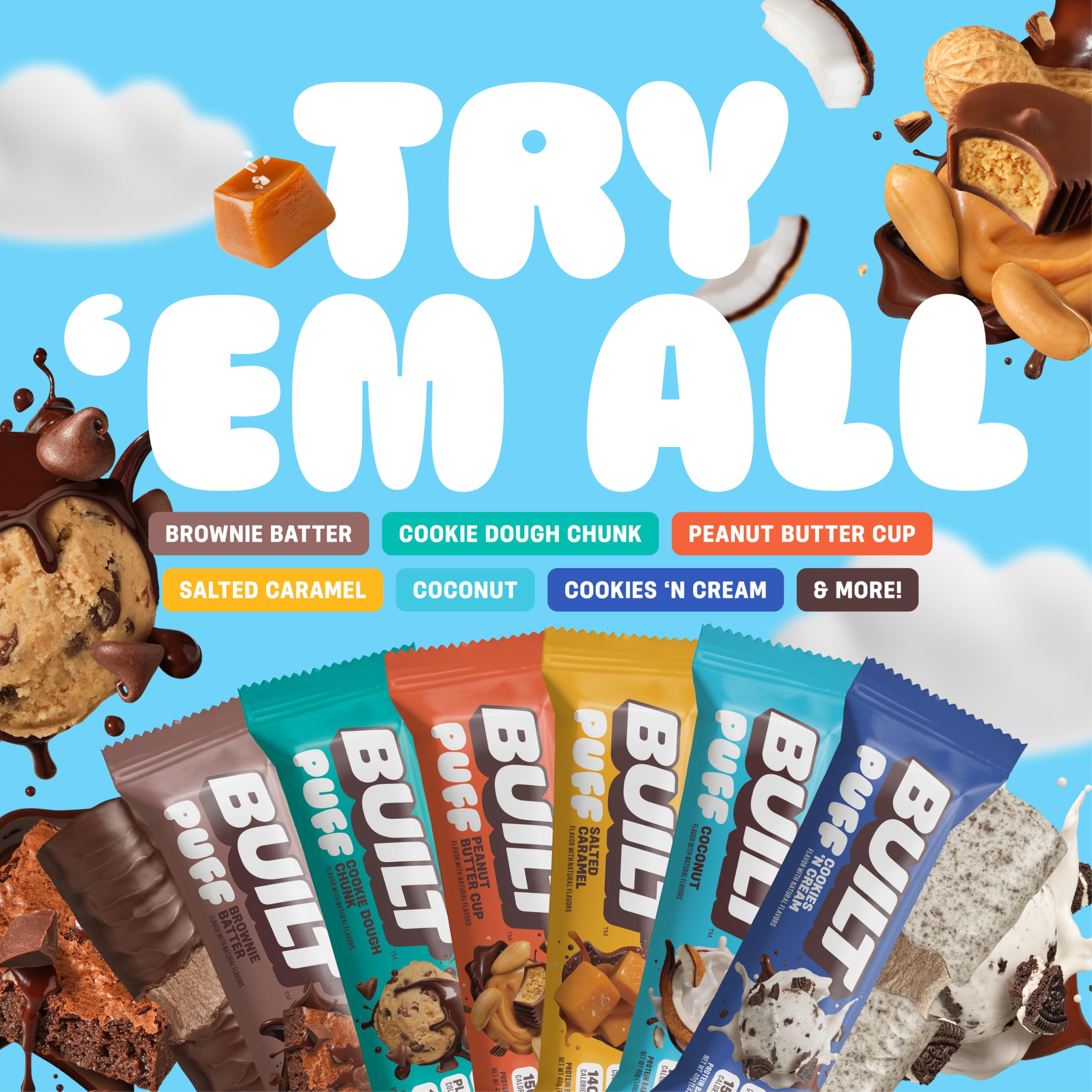 Collagen detail on Built Bar Puff hints added protein component.