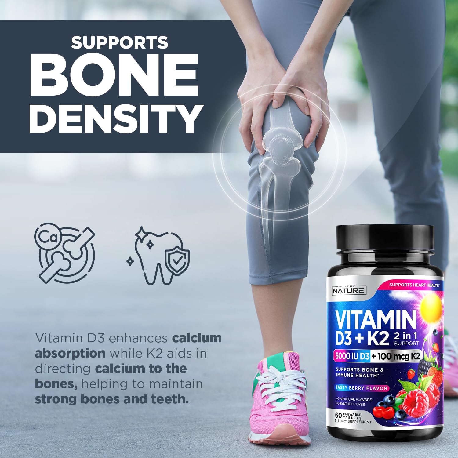 Built By Nature brand logo with bottle shot emphasizes trusted daily nutrition.
