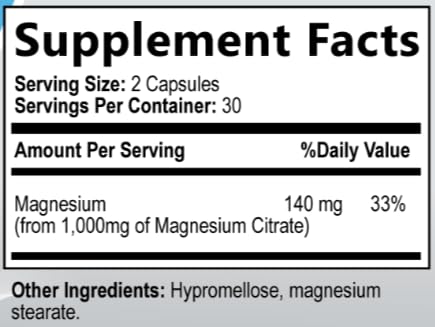 Packaging displays 60 capsules, offering a lasting monthly supply.