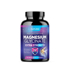 Built By Nature Magnesium Glycinate bottle front view for daily stress support.