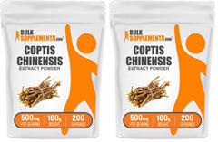 BulkSupplements Coptis Chinensis extract powder bottle for daily wellness support