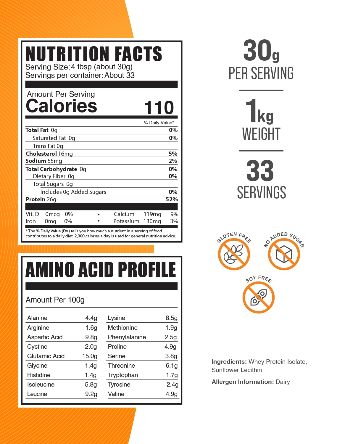 BulkSupplements hydrolyzed whey protein isolate powder ready to mix into shakes.