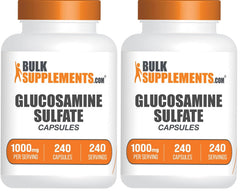BulkSupplements Glucosamine Sulfate Capsules front bottle for daily joint support