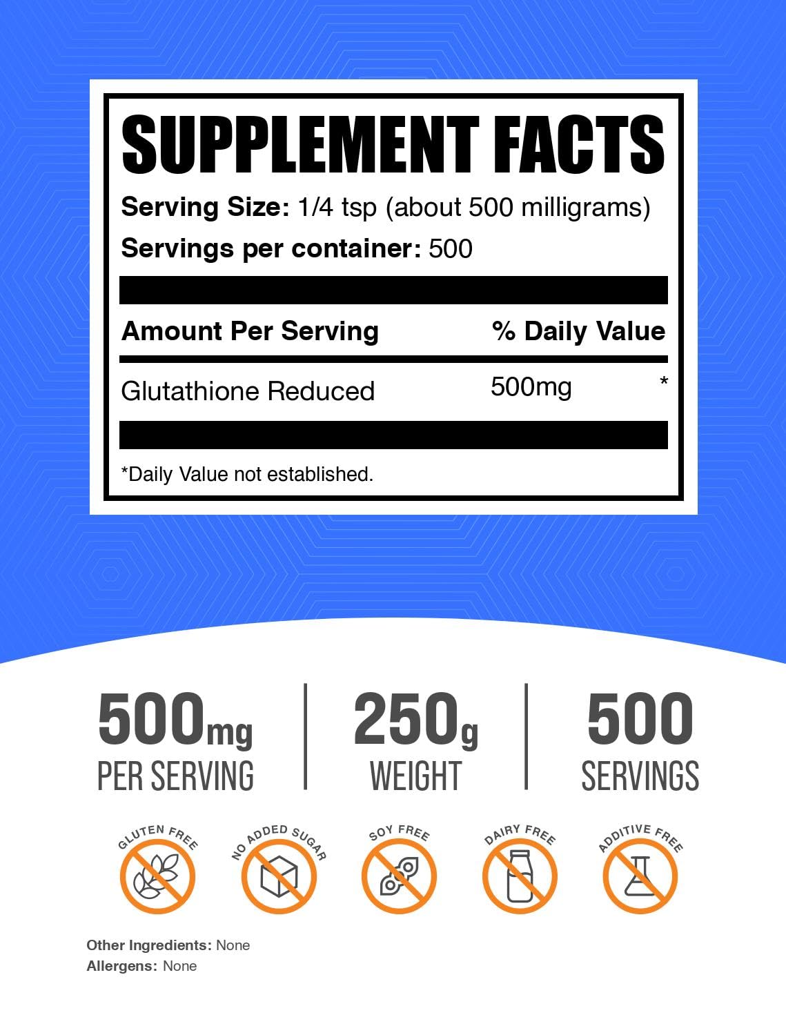 BulkSupplements Glutathione Reduced powder poured into water for easy mixing