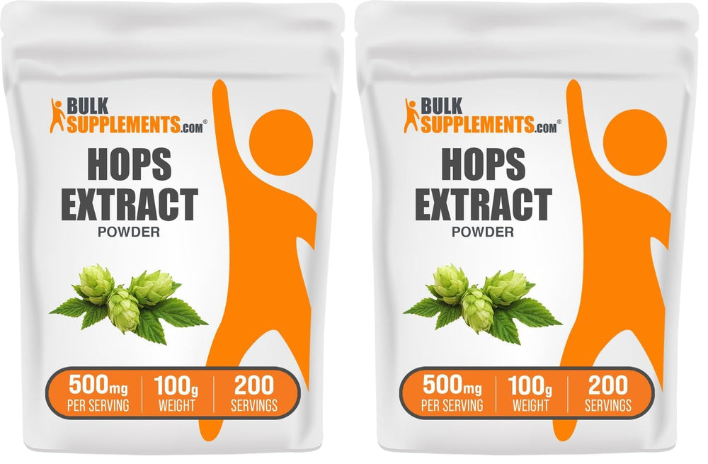 BulkSupplements Hops Extract Powder bottle shown for easy daily use