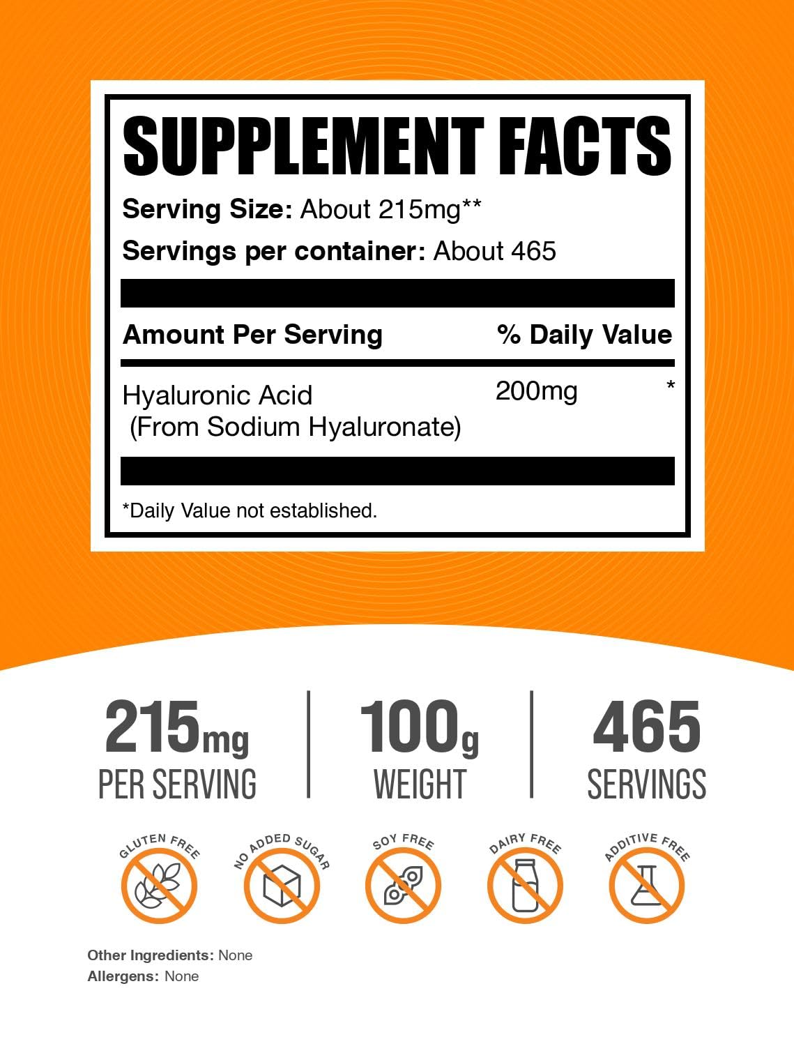 BulkSupplements Hyaluronic Acid powder being scooped for convenient addition to drinks.