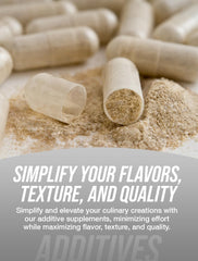 BulkSupplements Hypromellose powder measured in a scoop for precise formulation.
