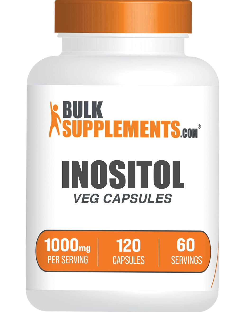 BulkSupplements Inositol capsules bottle for daily wellness support.
