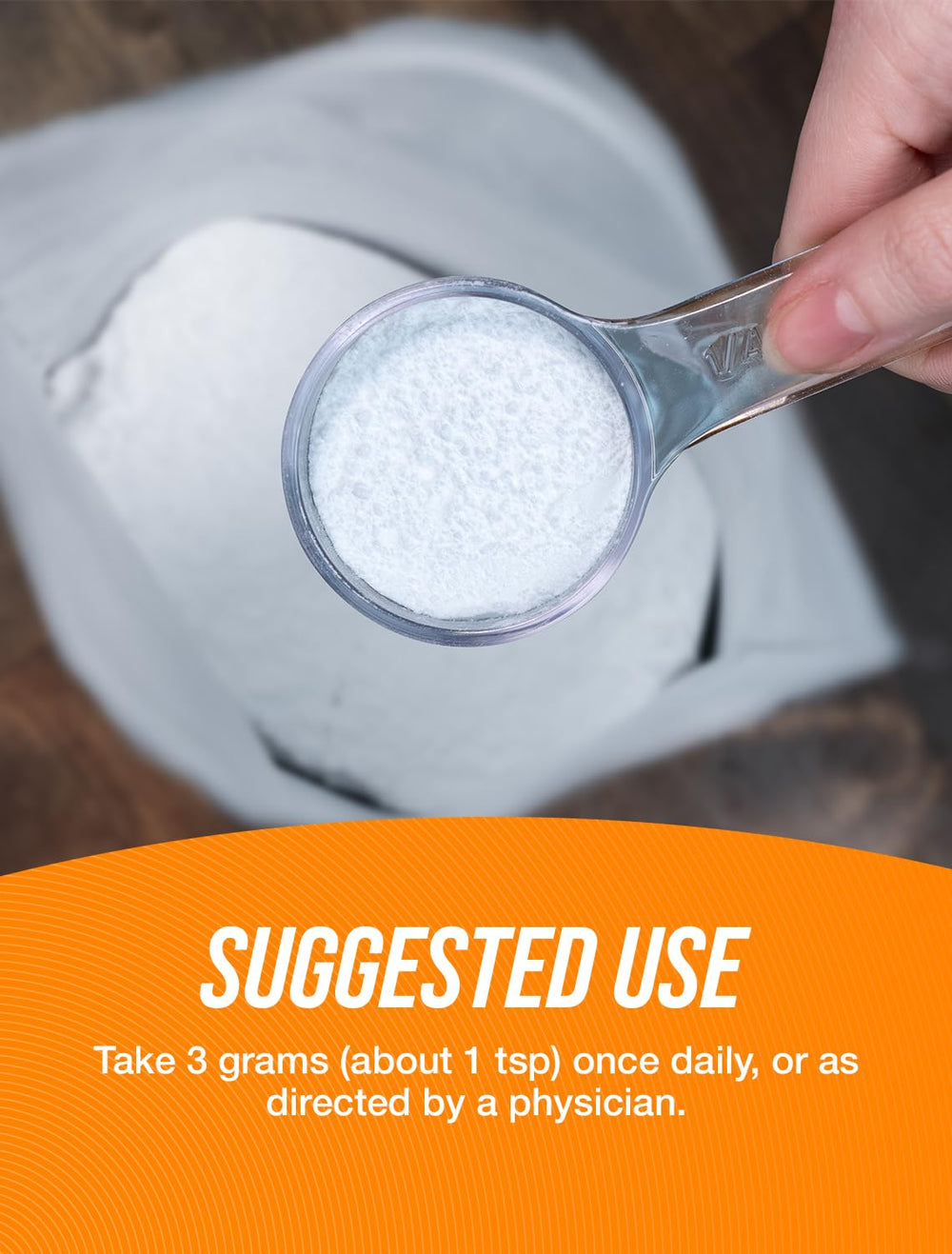 Clear beverage with dissolved L-Citrulline Malate demonstrating seamless mixability.