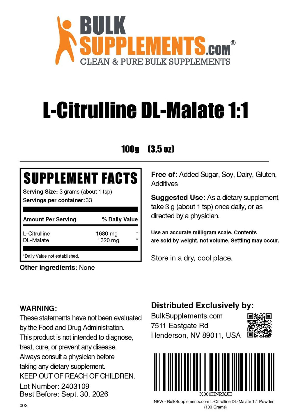 Gluten-free, allergy-friendly formula packaged for sport-focused wellness.