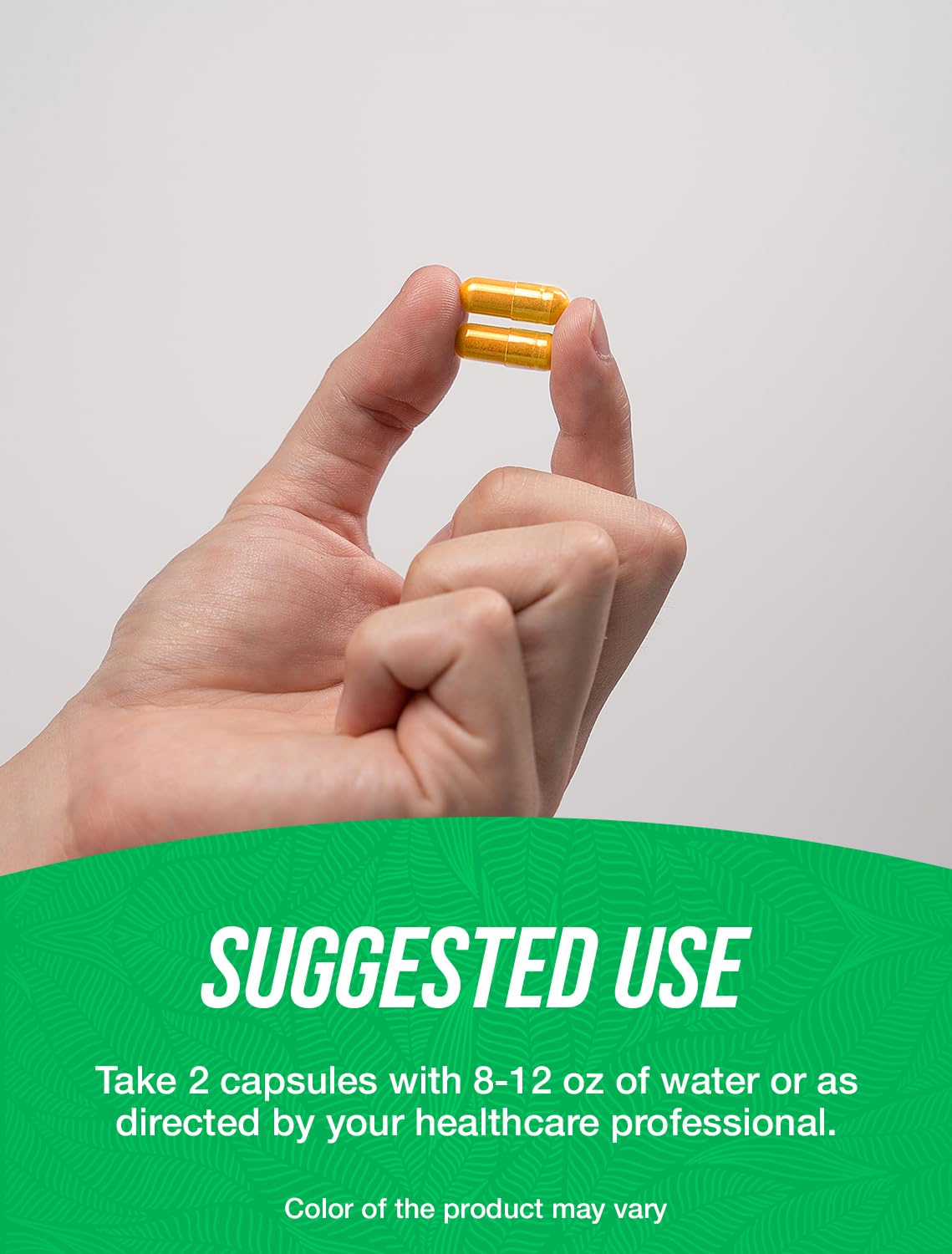 BulkSupplements Lutein capsules in hand suggest simple daily wellness routine.