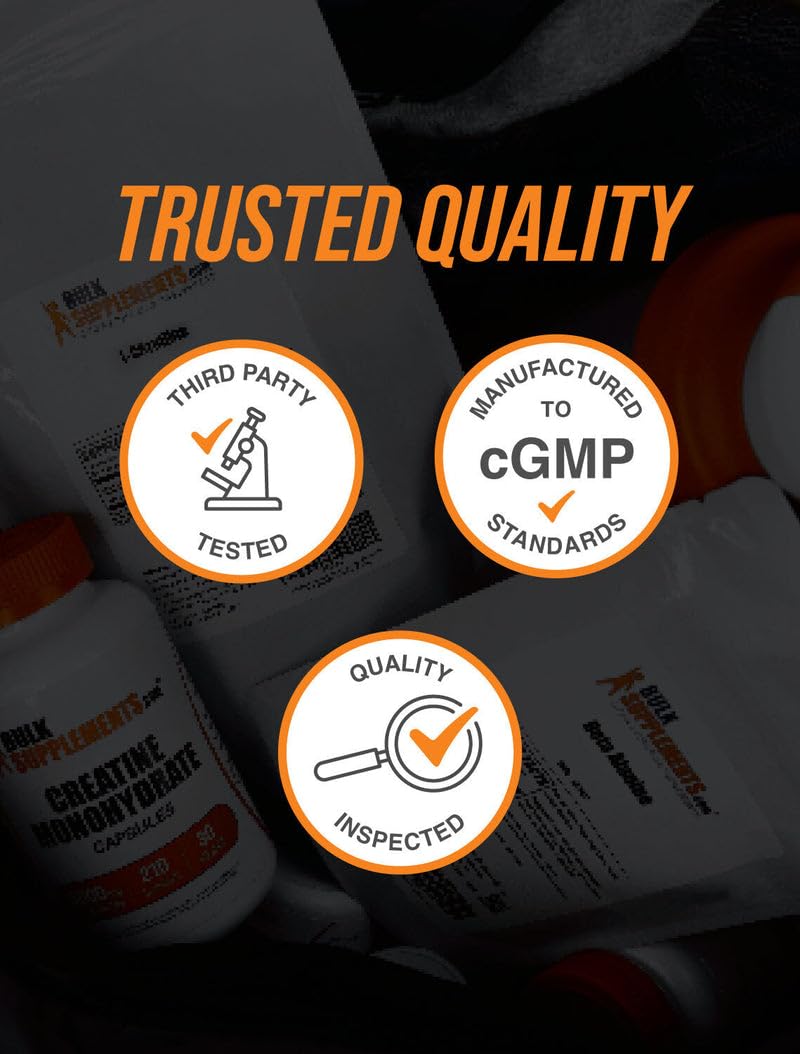BulkSupplements magnesium citrate powder label emphasizing purity and third-party testing.