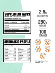 BulkSupplements Marine Collagen Powder pour ready to mix into beverages.