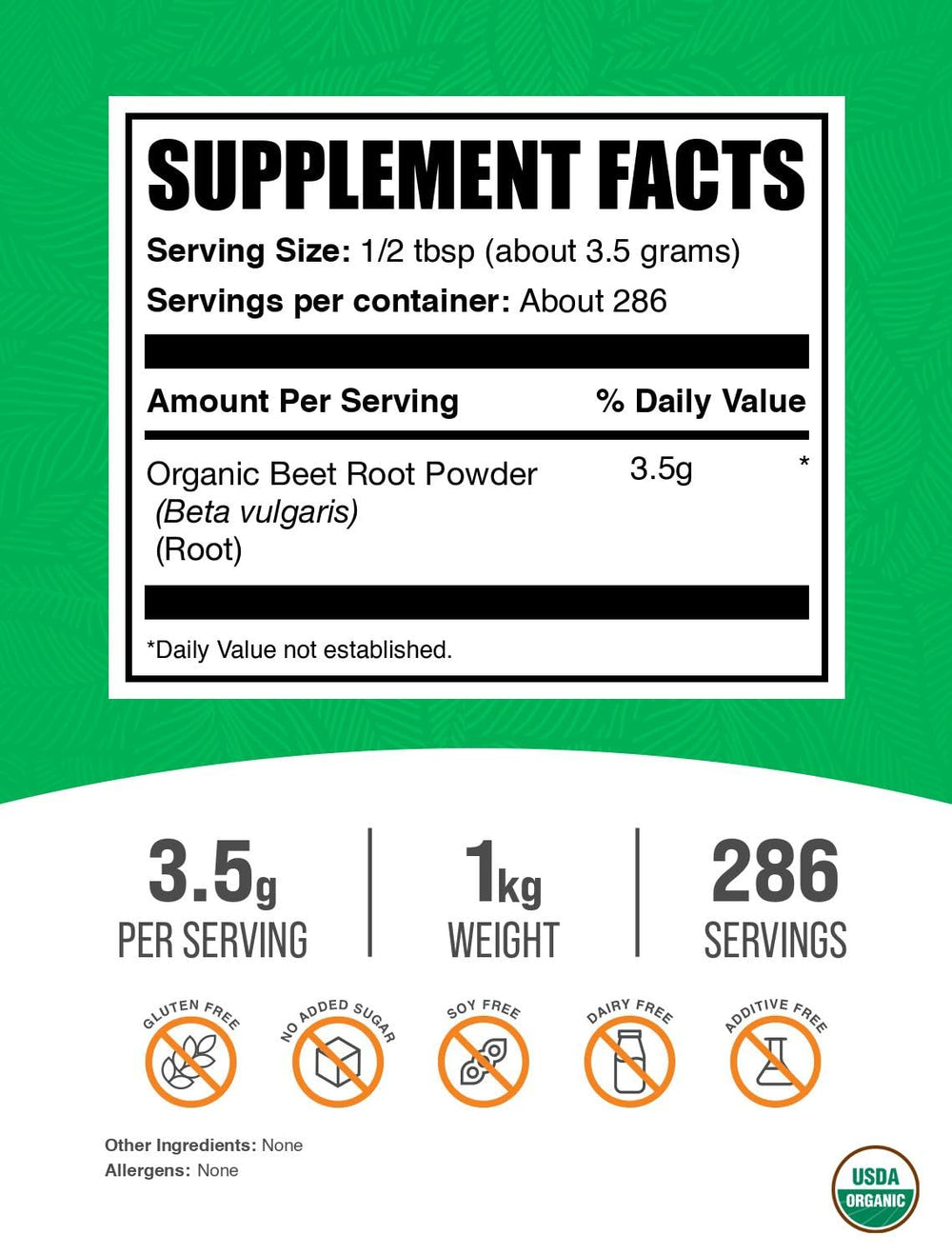 BulkSupplements Organic Beet Root Powder being poured for smoothies