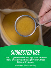 Organic cGMP seal close-up indicating quality assurance.