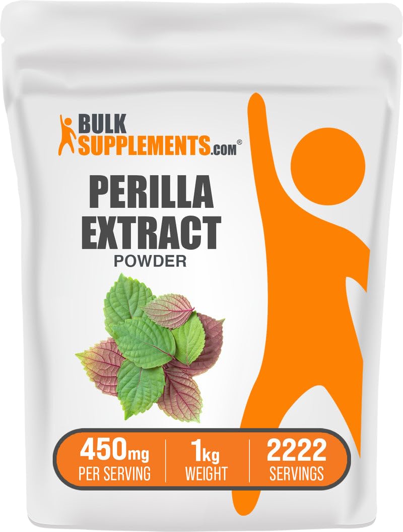 BulkSupplements Perilla Extract Powder bottle front view for daily wellness