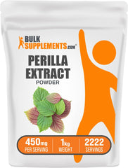 BulkSupplements Perilla Extract Powder bottle front view for daily wellness