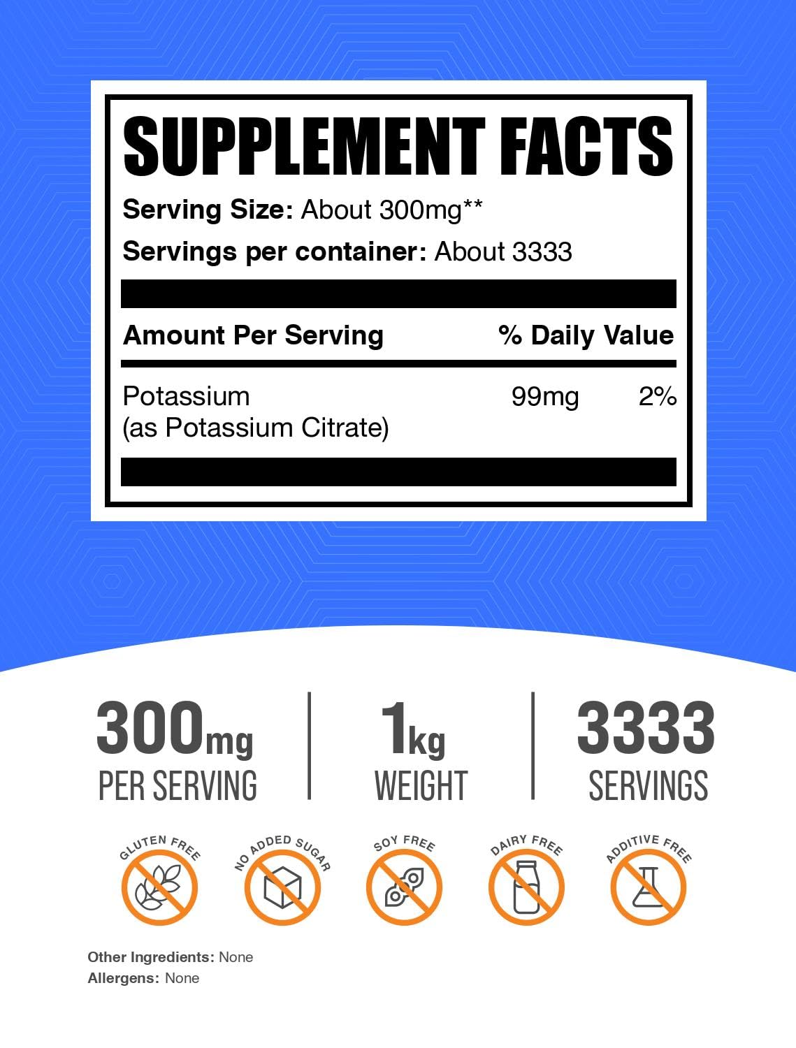 BulkSupplements Potassium Citrate Powder dissolving in water promotes easy hydration.