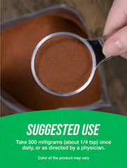 Measuring scoop with BulkSupplements pumpkin seed extract powder for precise servings
