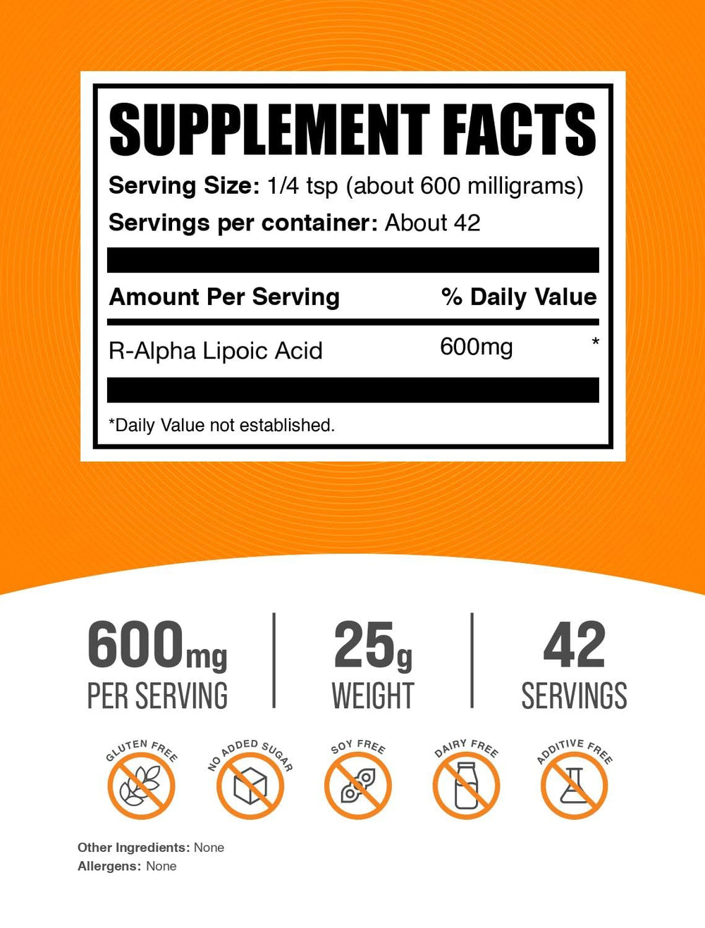 R-ALA powder from BulkSupplements is unflavored and easy to mix.