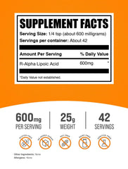 R-ALA powder from BulkSupplements is unflavored and easy to mix.