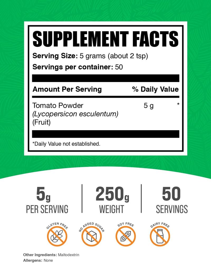 BulkSupplements Tomato Powder in a bowl showing culinary versatility and color