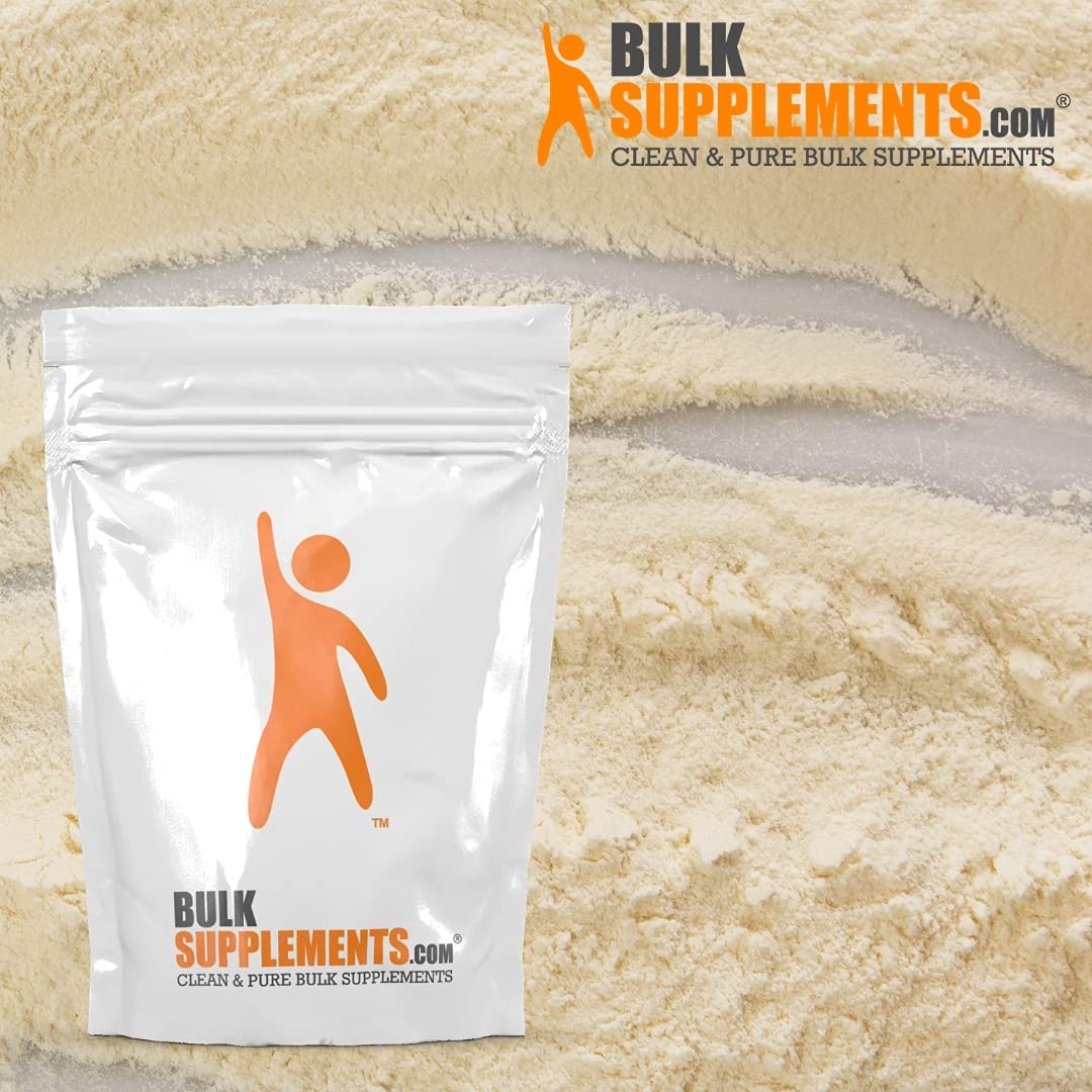 BulkSupplements Whey Protein Isolate label closeup emphasizing quality