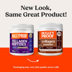 Bulletproof Chocolate Collagen Powder poured into coffee for a keto-friendly morning boost.