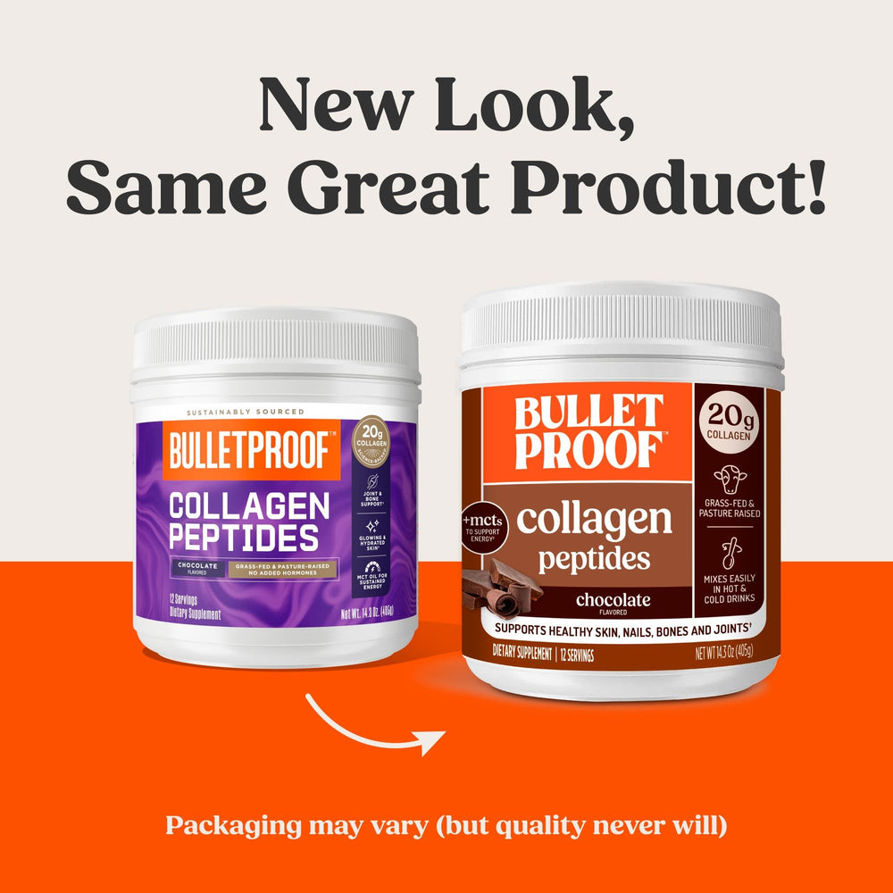 Bulletproof Chocolate Collagen Powder Dissolve demonstrates easy mix in hot or cold water.