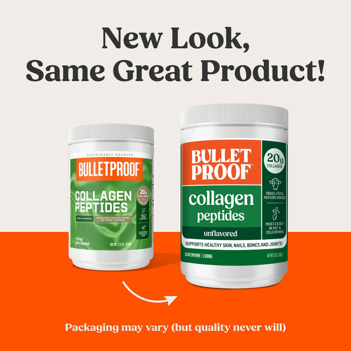 Bulletproof Collagen Peptides dissolves easily in hot coffee for quick daily protein