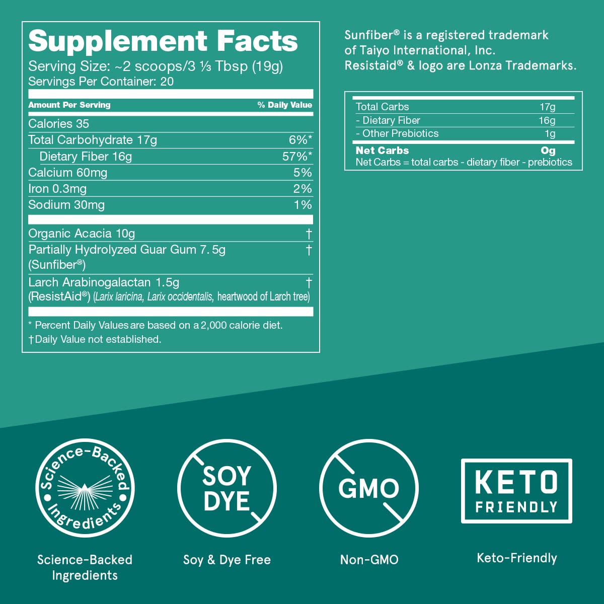 Innerfuel delivers 17g of prebiotics per serving to nourish gut bacteria.