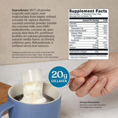 Bulletproof Vanilla Collagen shake with creamy vanilla flavor