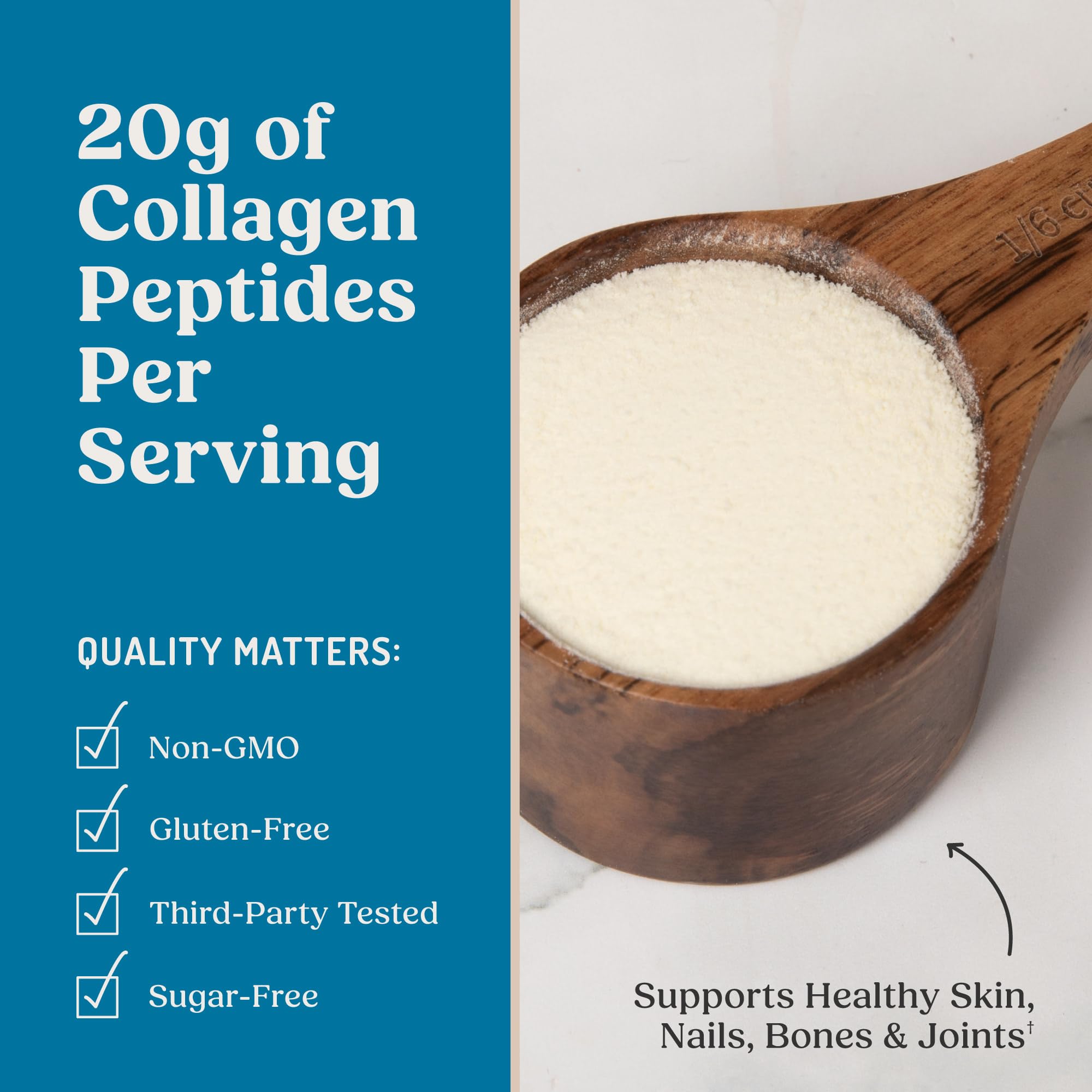 Bulletproof Vanilla Collagen powder blended in a smoothie