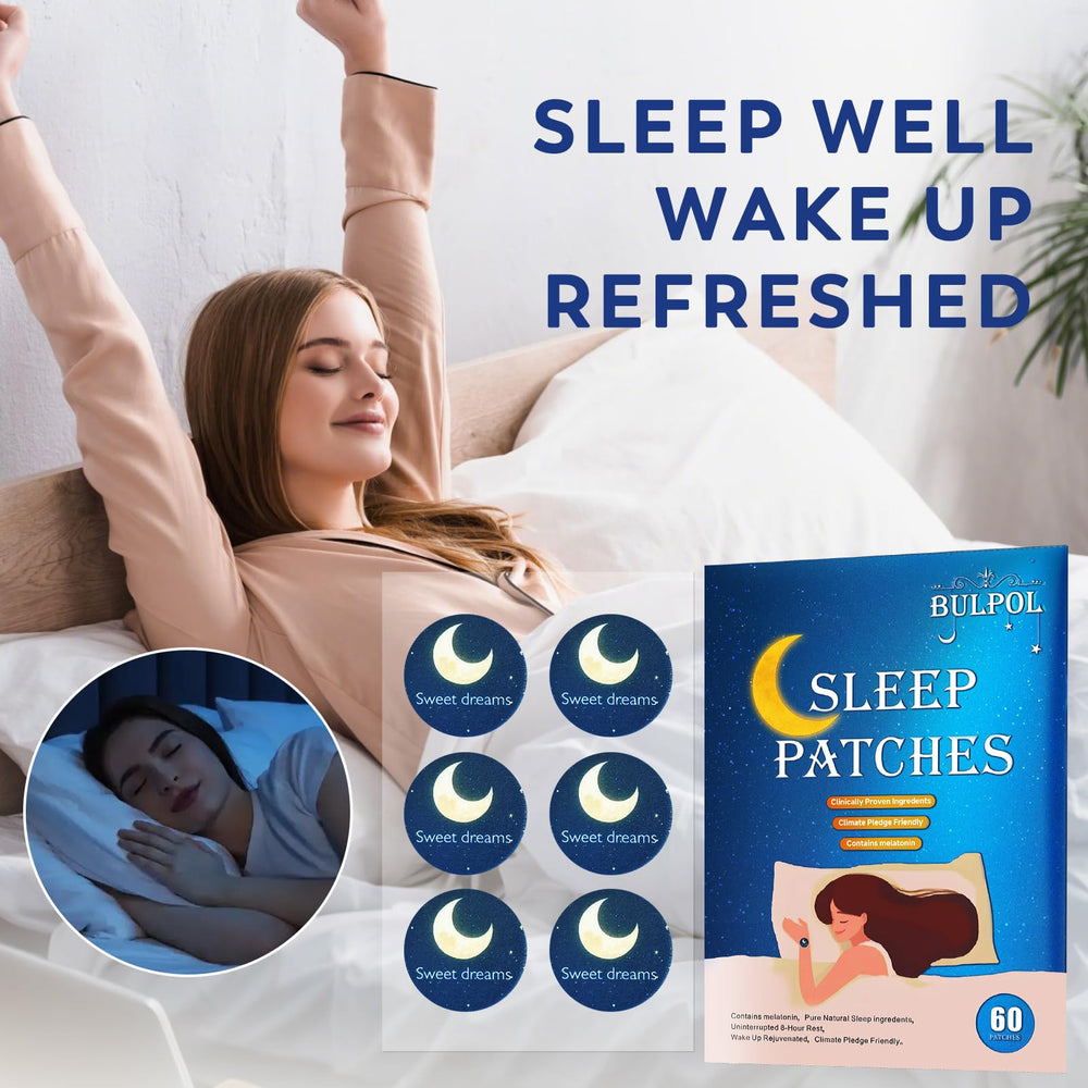 BULPOL Sleep Patches applied to the arm demonstrates quick, simple nightly use.