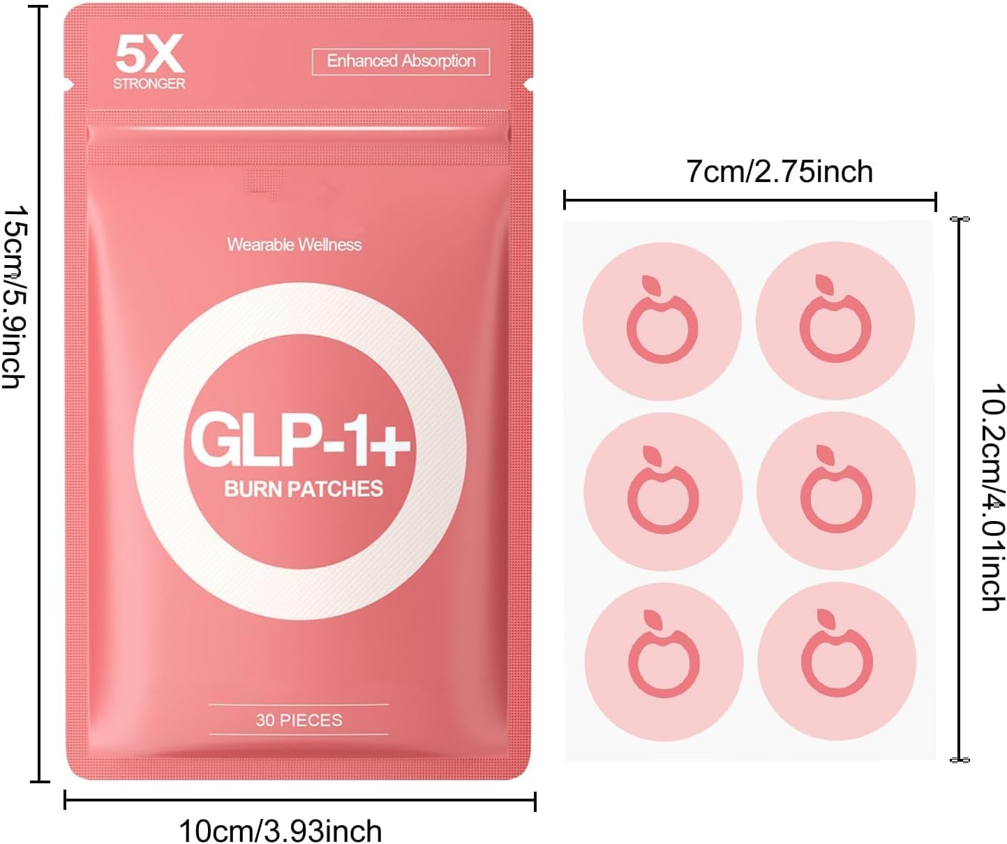 Buodiut GLP-1 patches ultra-thin cotton surface for all-day comfort