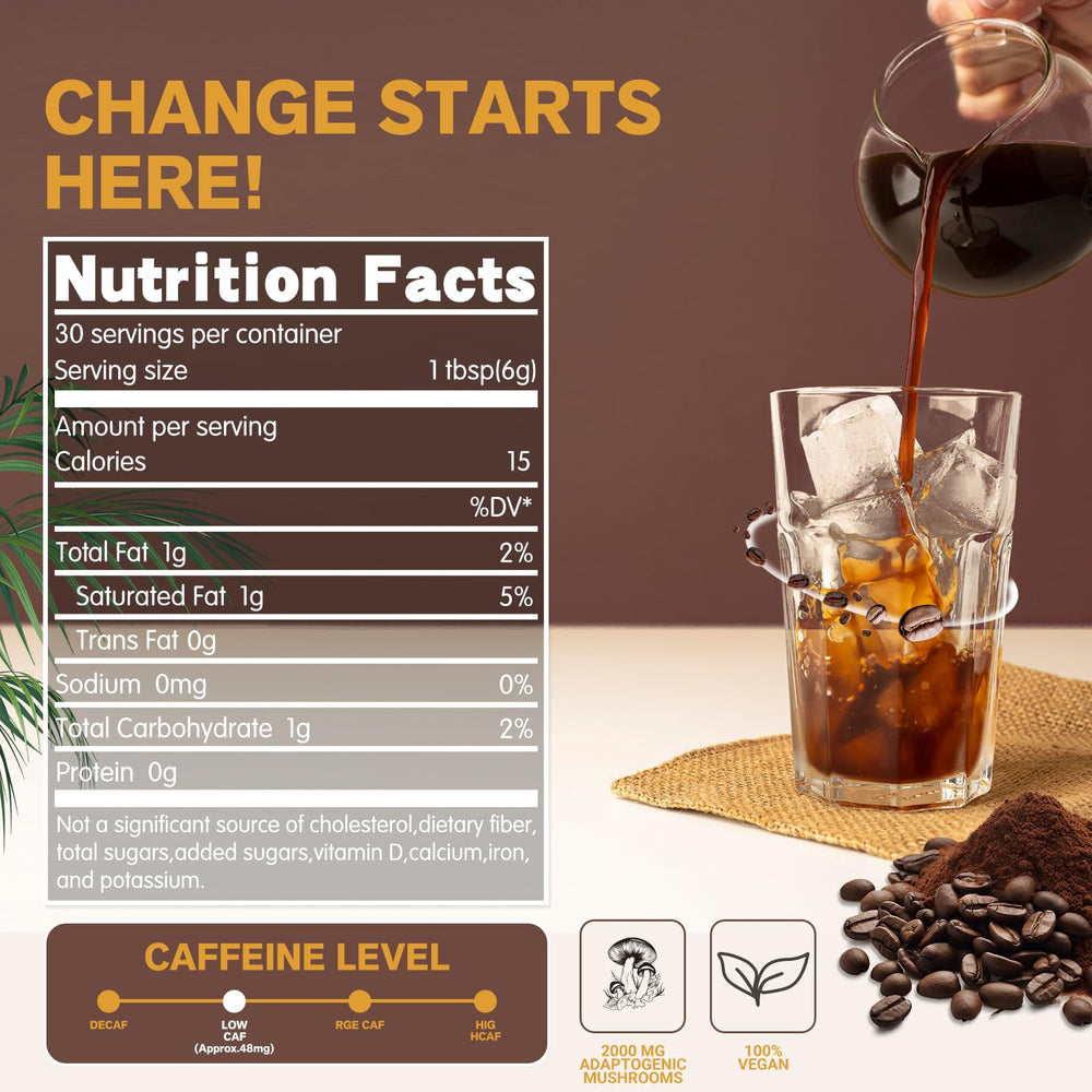 Buporai Mushroom Coffee cup served with cocoa-like notes and smooth finish