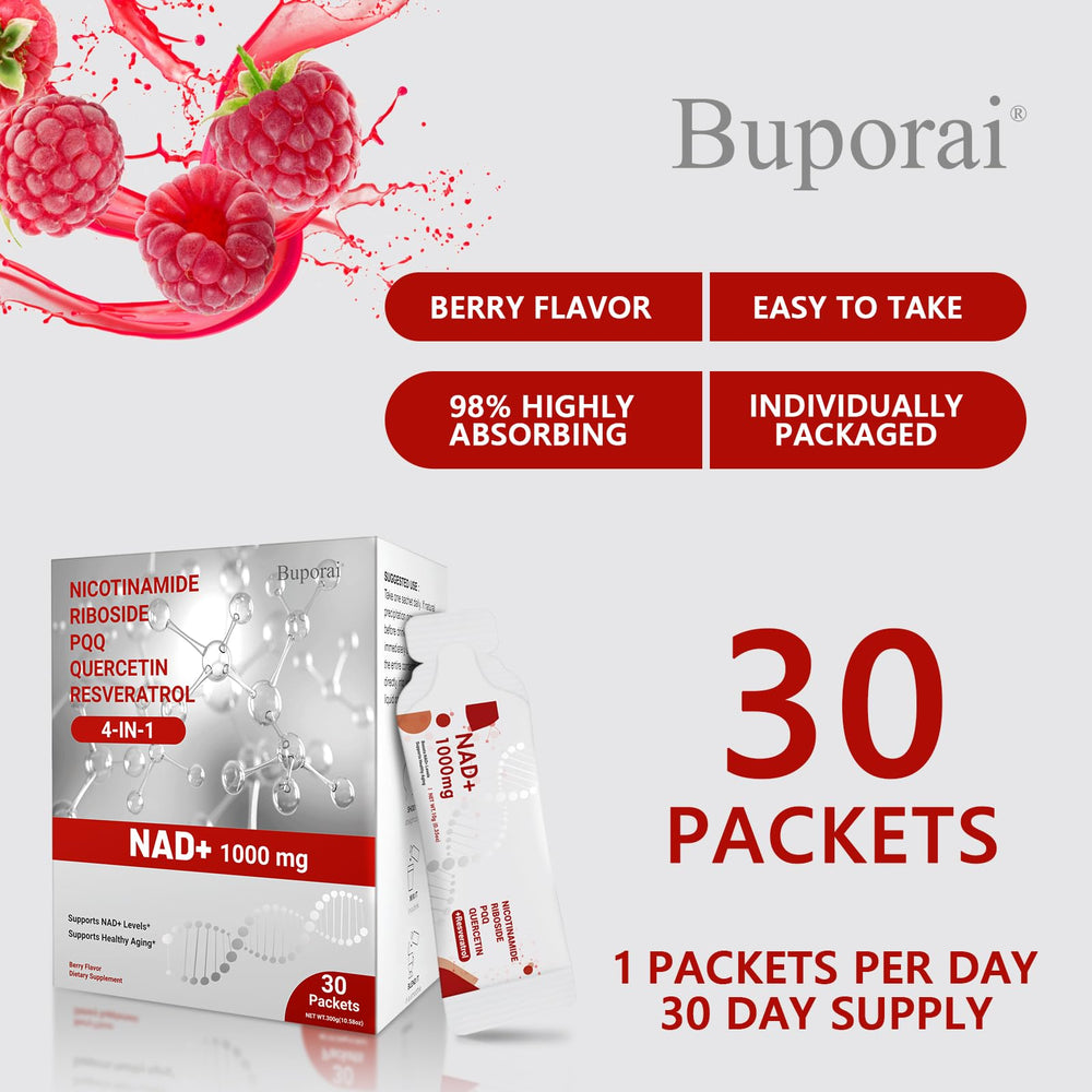 Buporai NAD 30-stick box designed for both women and men.