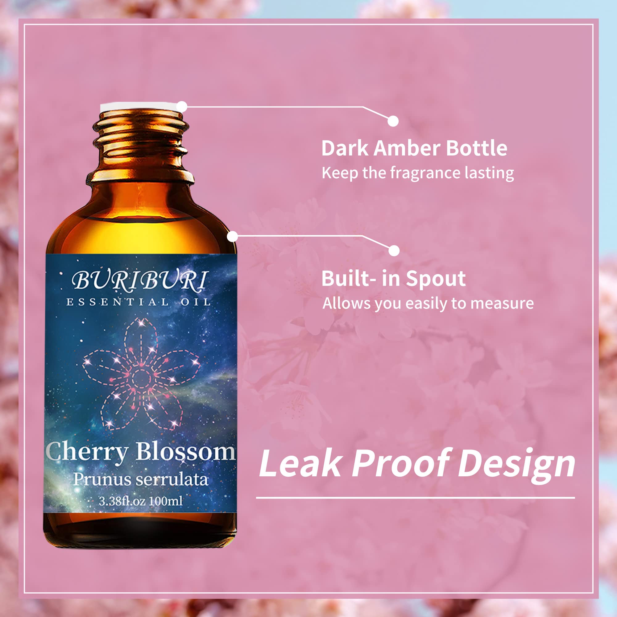 BURIBURI Cherry Blossom oil for candle making to create soft floral ambience