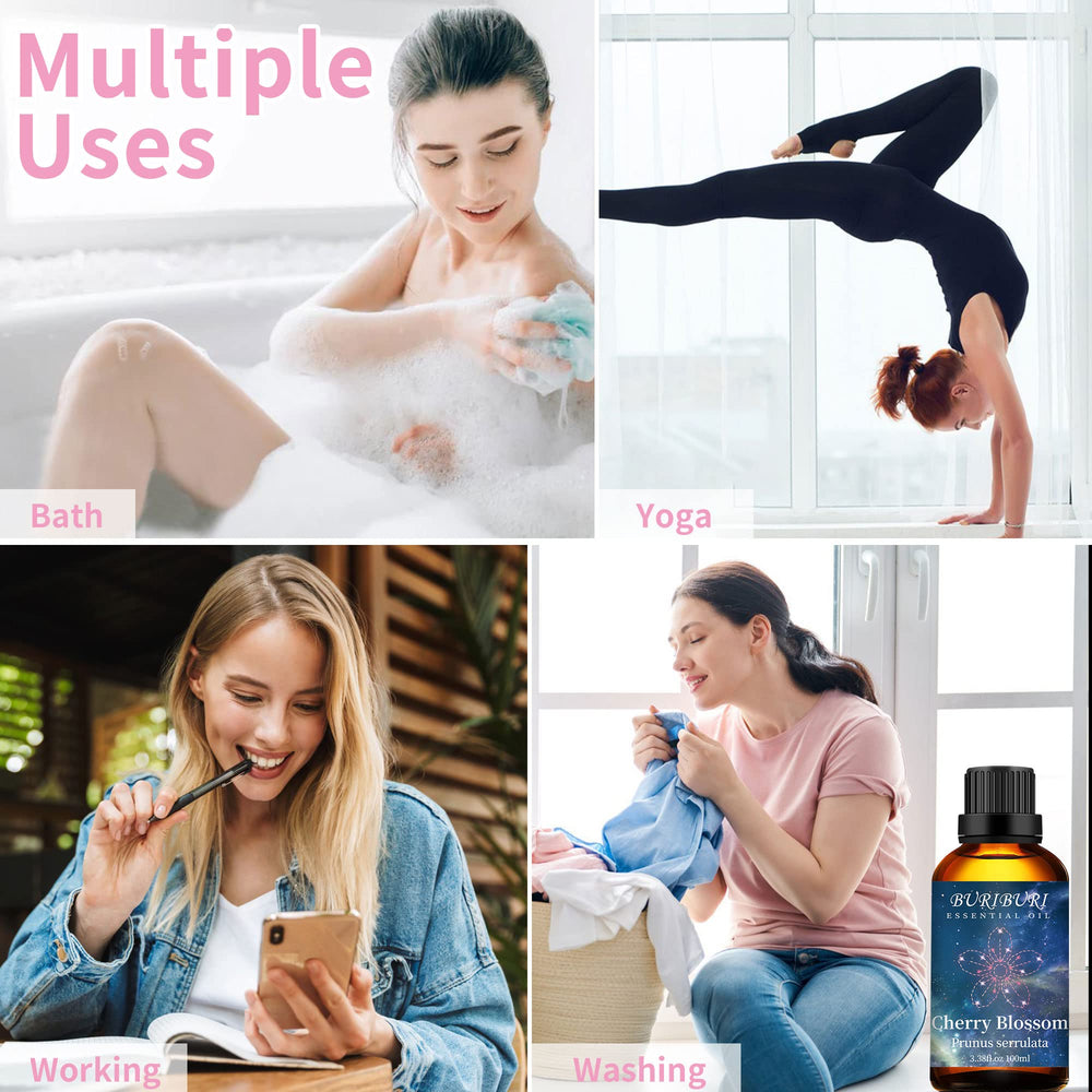 BURIBURI Cherry Blossom oil dilution tips for safe topical use