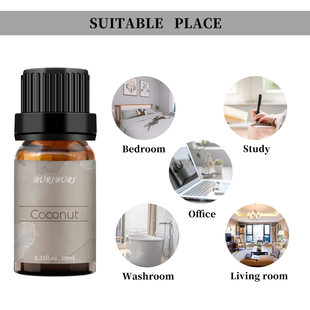 BURIBURI Coconut Essential Oil suitable for baths with proper dilution.