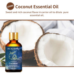 BURIBURI Coconut Essential Oil used in diffusers for subtle tropical scent