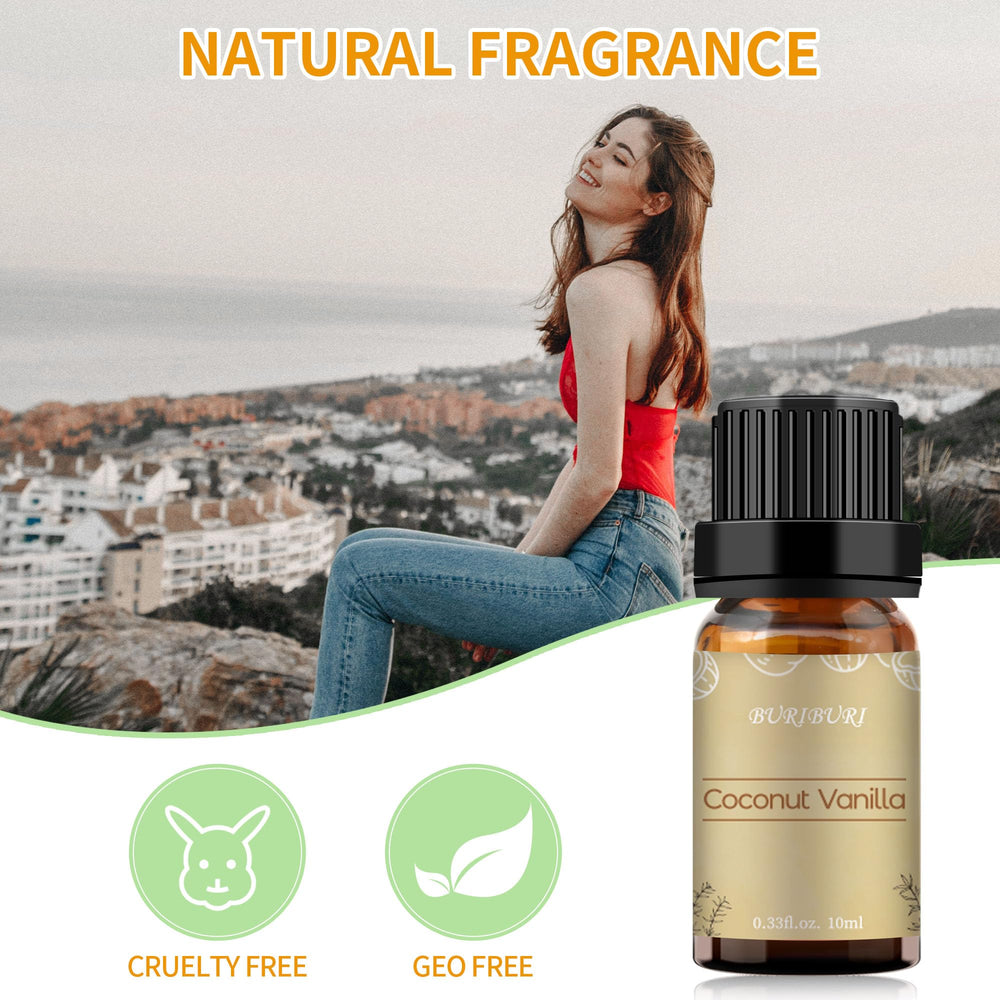 BURIBURI Coconut Vanilla oil for baths adds spa-like aroma