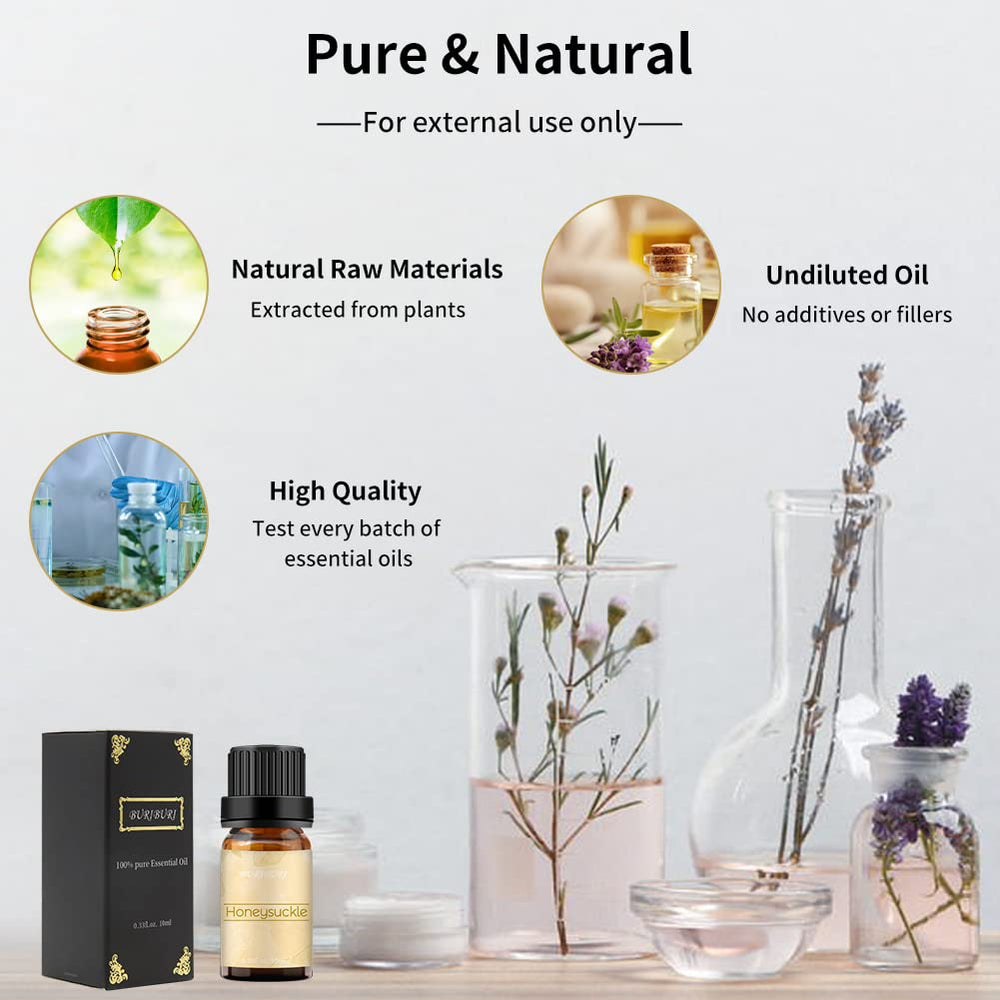BURIBURI Honeysuckle essential oil blends well in soaps and candles.
