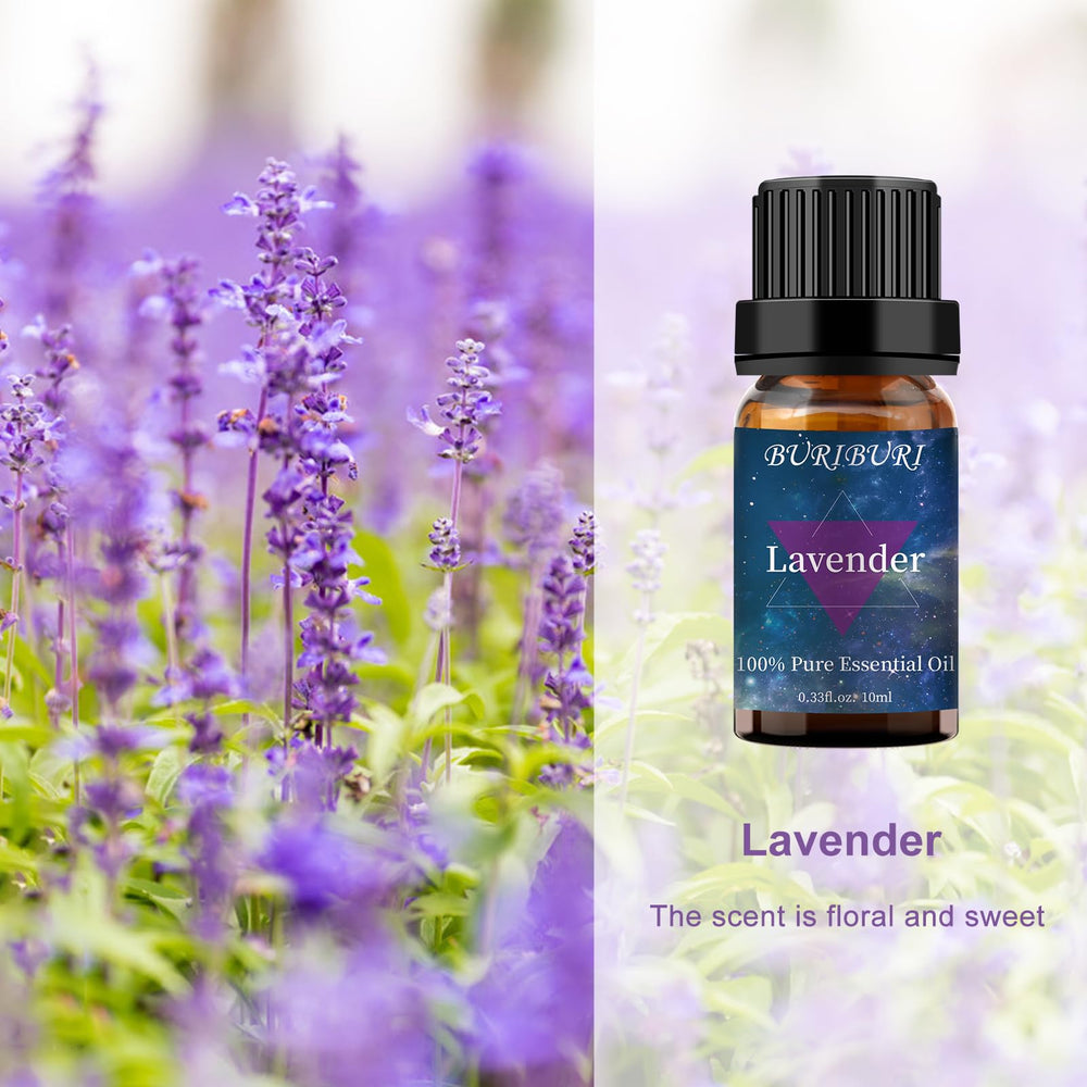 BURIBURI lavender oil ready for diffuser usage to create a calming room scent