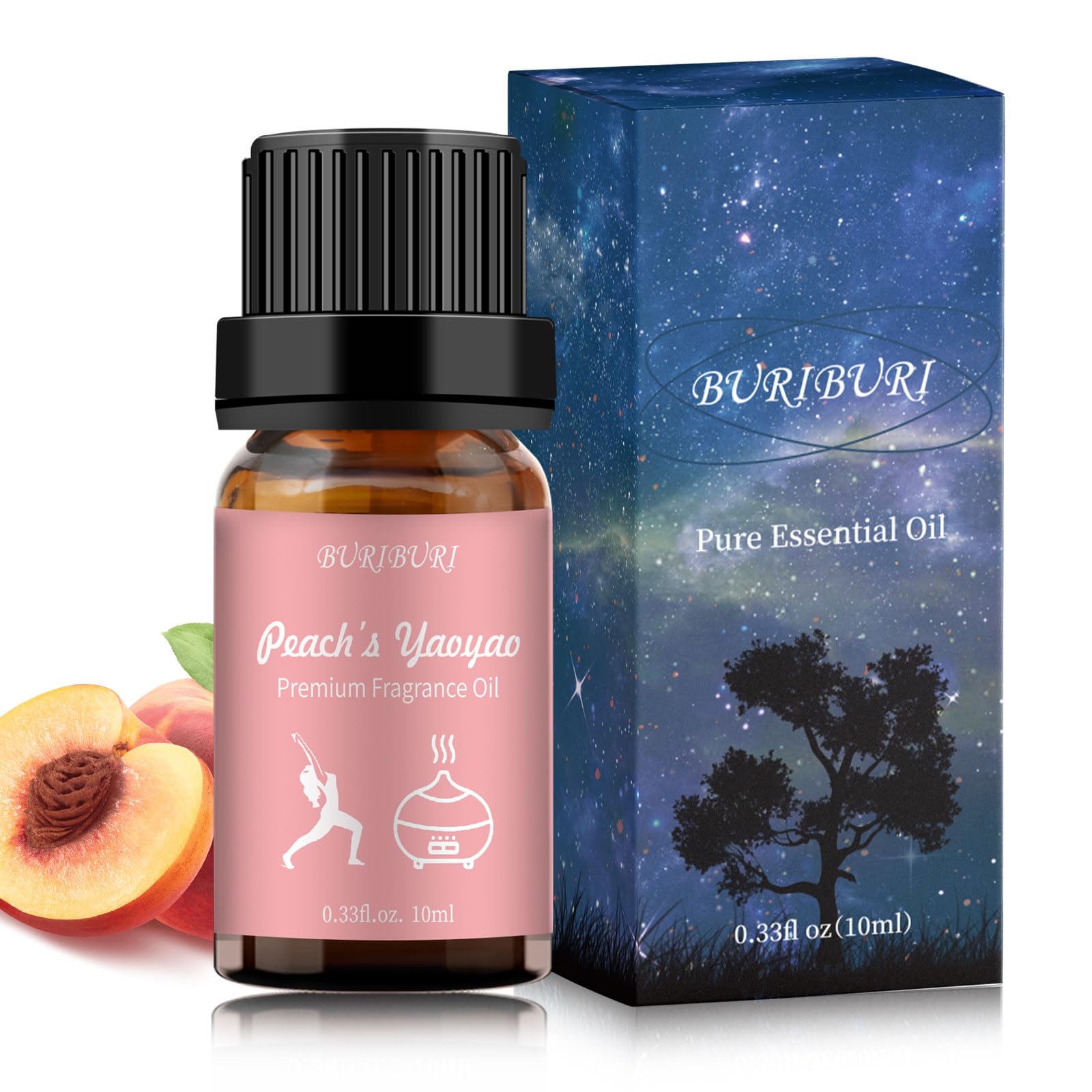 BURIBURI Peach's Yaoyao hotel scent bottle pour enhances ambiance in any space