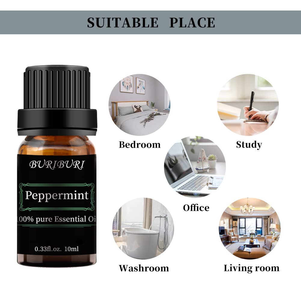 BURIBURI peppermint oil-packaging ensures safe, leak-free delivery.