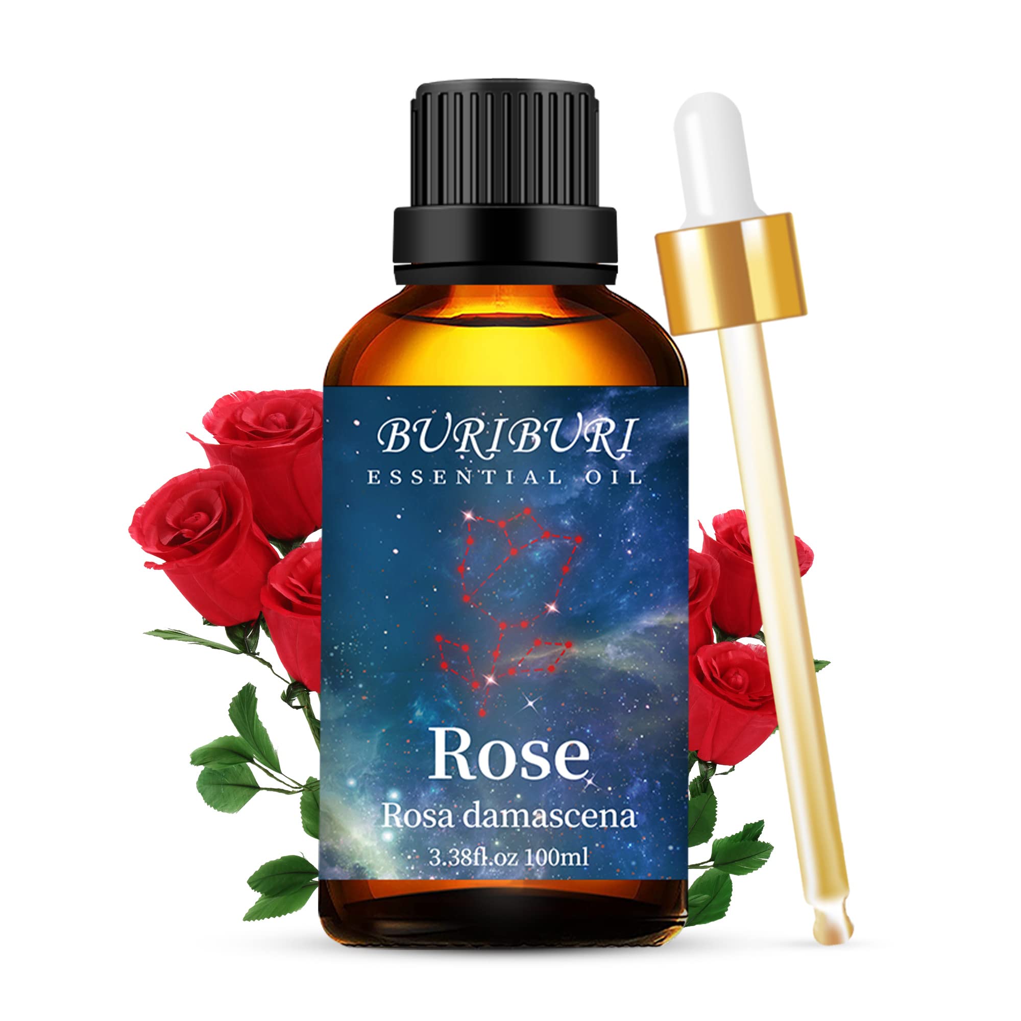 BURIBURI Rose Essential Oil scent profile highlights floral notes for home use