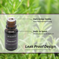 Diffuser setup with BURIBURI rosemary oil for fresh, herbaceous ambiance.