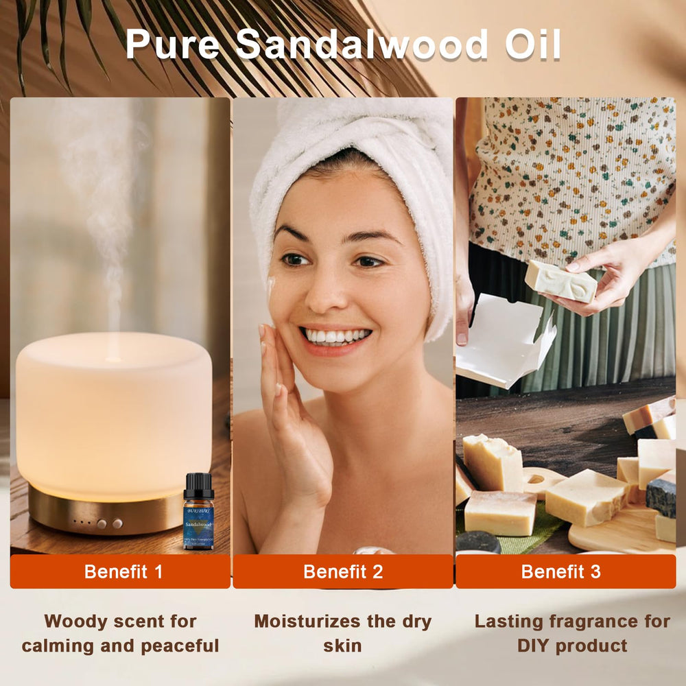 BURIBURI sandalwood oil bottle ideal for candles and soaps